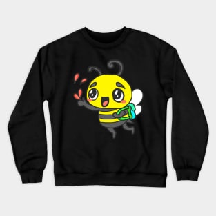 Bumblebee for fat Funny gift bee love for animals Crewneck Sweatshirt